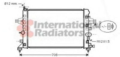 VAN WEZEL 37002363 -  Радиатор, охлаждение двигателя